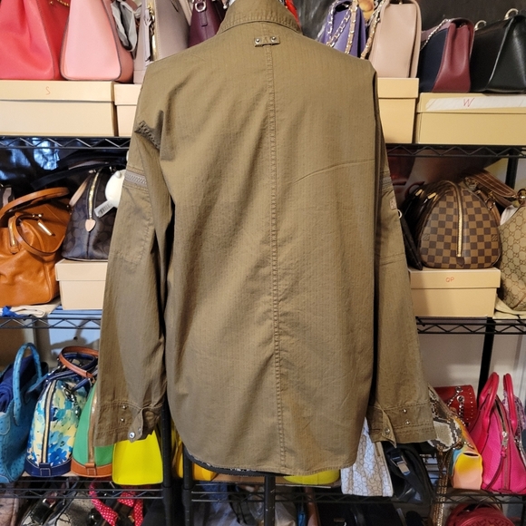 Calvin klein shacket/ light jacket full zip collared - Picture 10 of 14